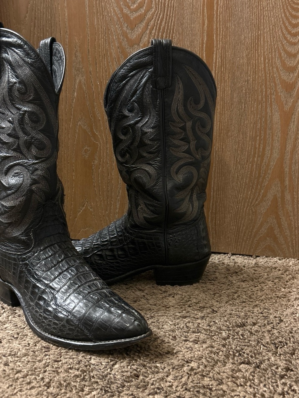 Genuine caiman boots